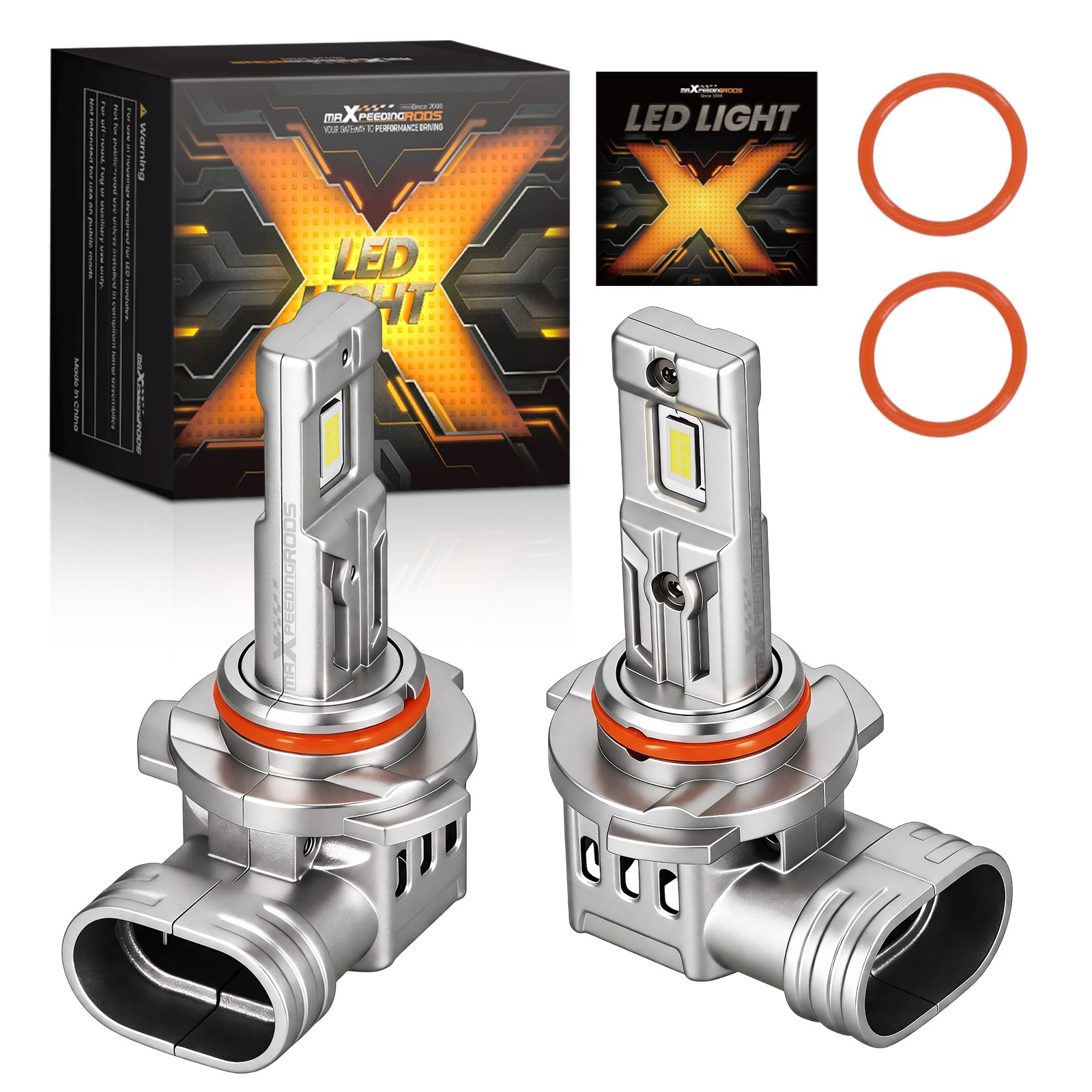28W 28000LM LED Light Bulbs Halogen 1:1 Design Aluminum Body 2Pcs High Beam