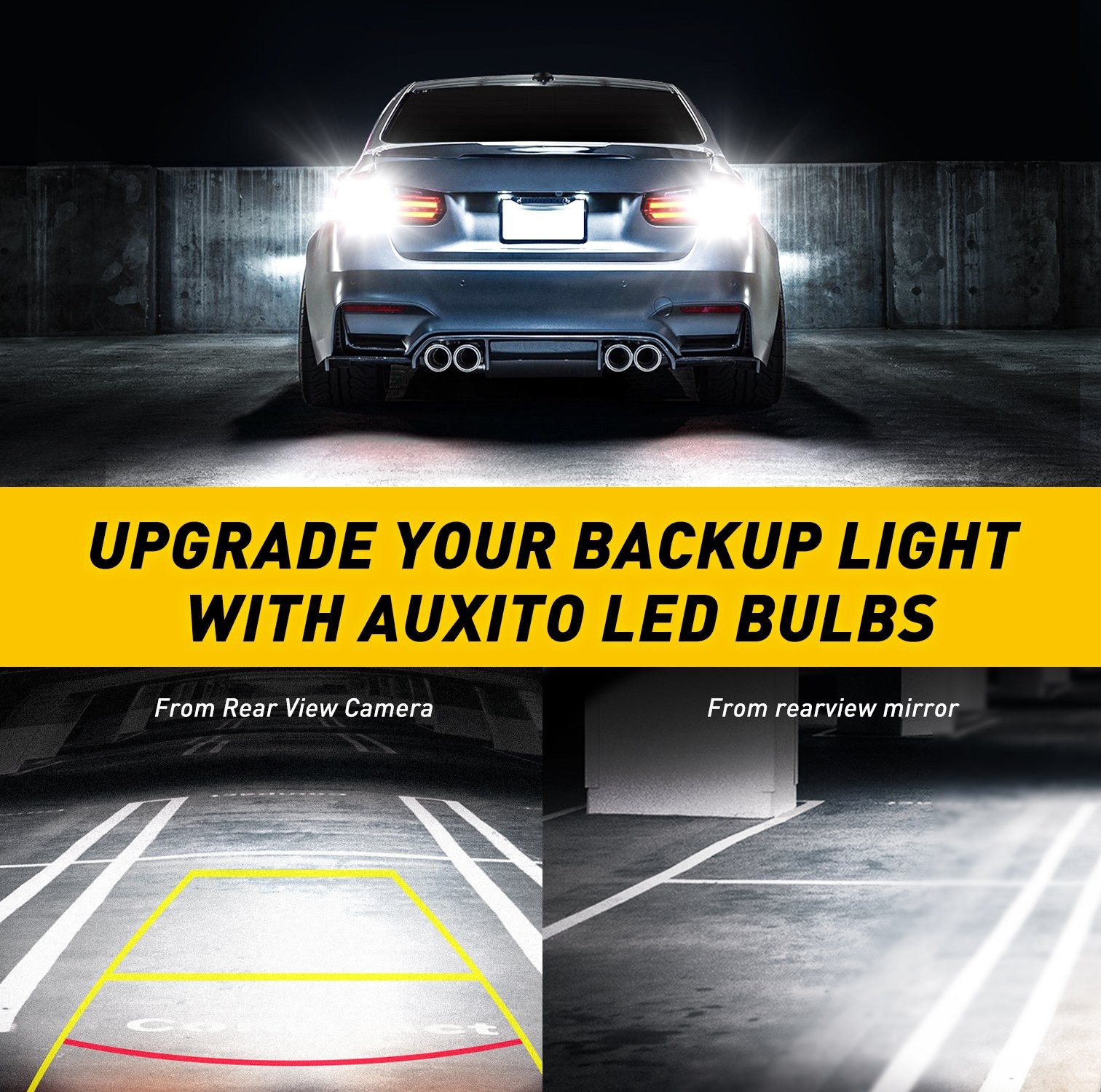 AUXITO 7443 7440 T20 7441 LED Bulbs Turn Signal Backup Reverse Light Lamp White