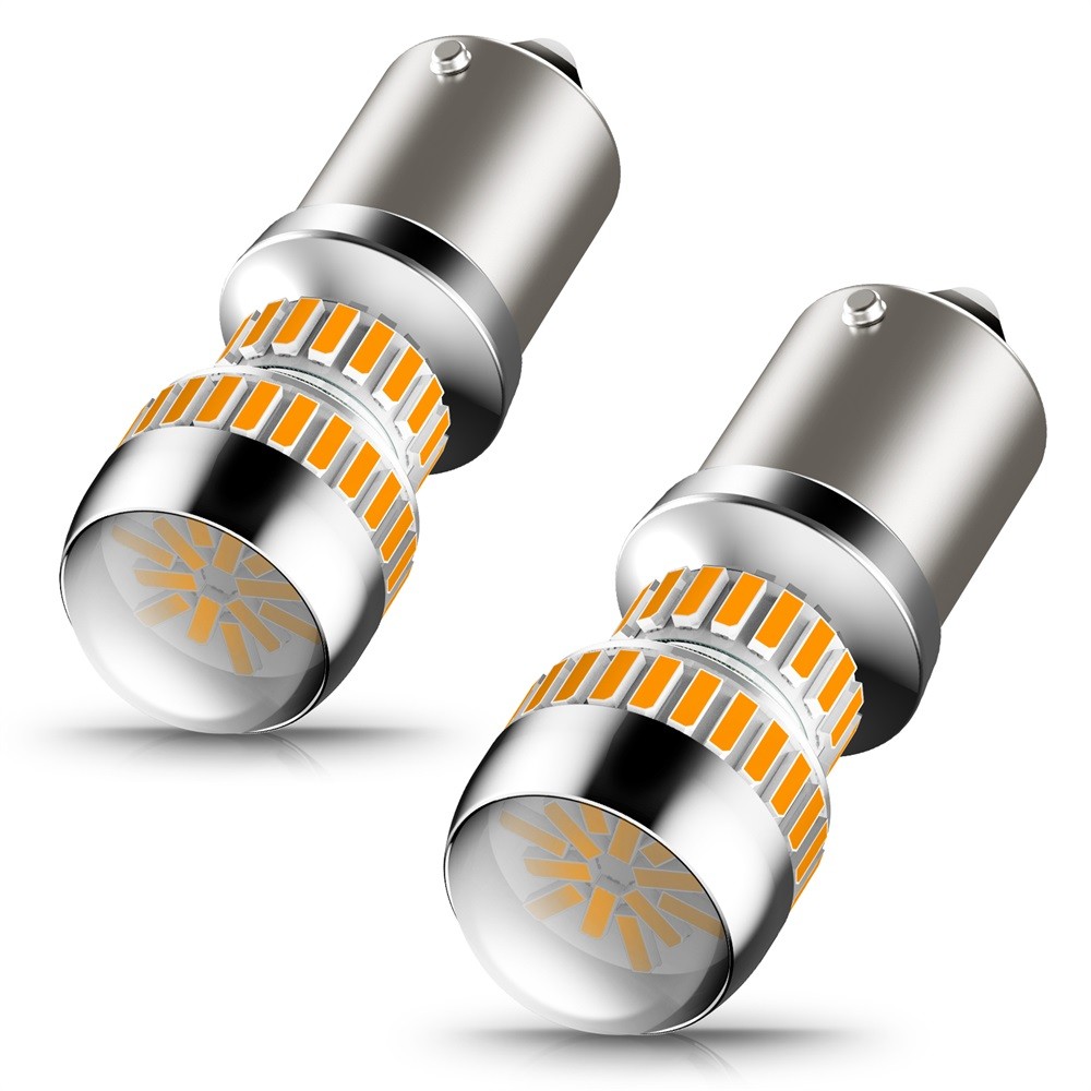 1156 LED Turn Signal Light Bulb Amber Yellow Anti Hyper Flash CANBUS 1~10Set