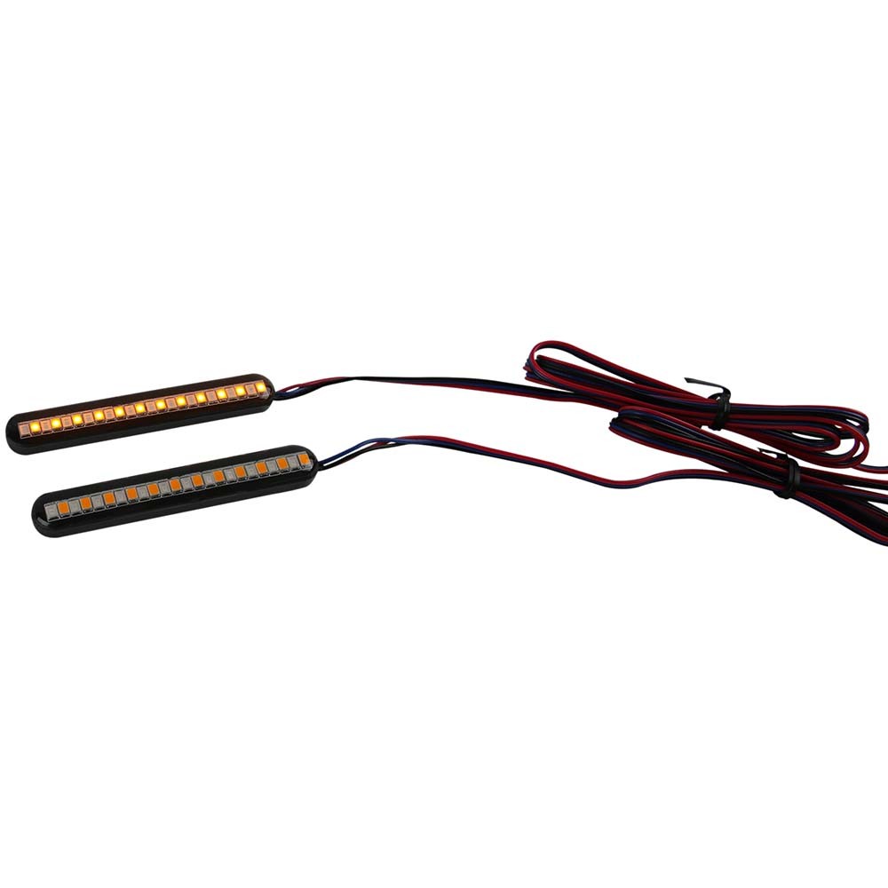 Flowing LED Strip Lights Motorcycle Turn Signal For Honda Suzuki Yamaha Kawasaki