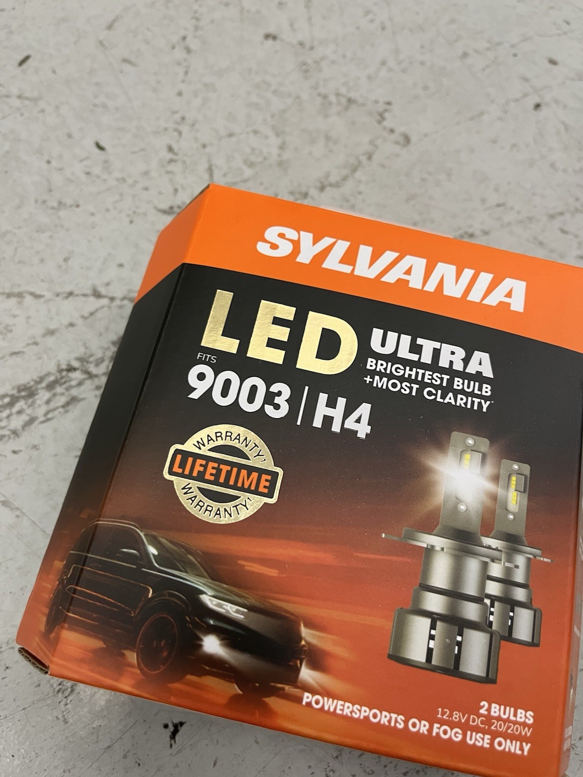 Sylvania 9003 H4 LED ULTRA Headlight Bulbs SUPER BRIGHT Lifetime Warranty NEW