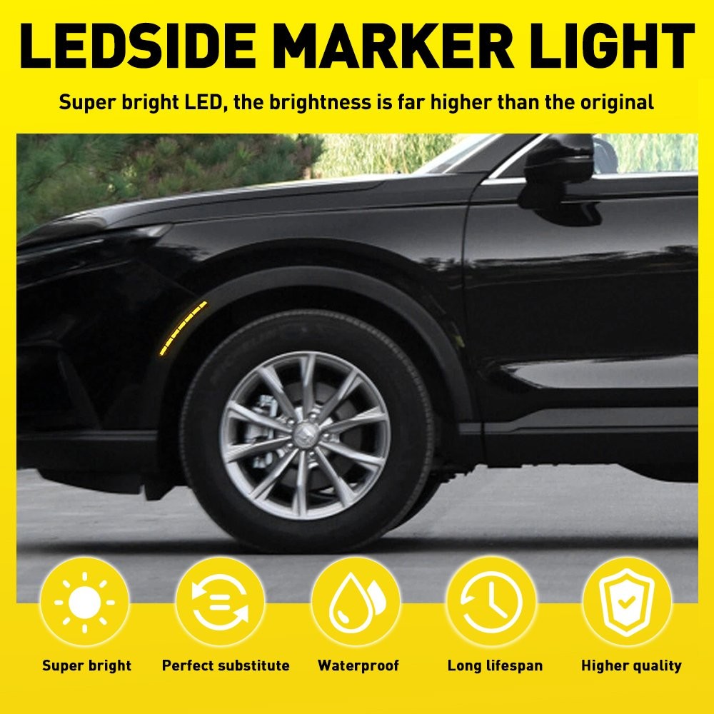 Daytime Running Light Side LED Smoked For Honda CR-V 2023 2024 Amber White 2-20X