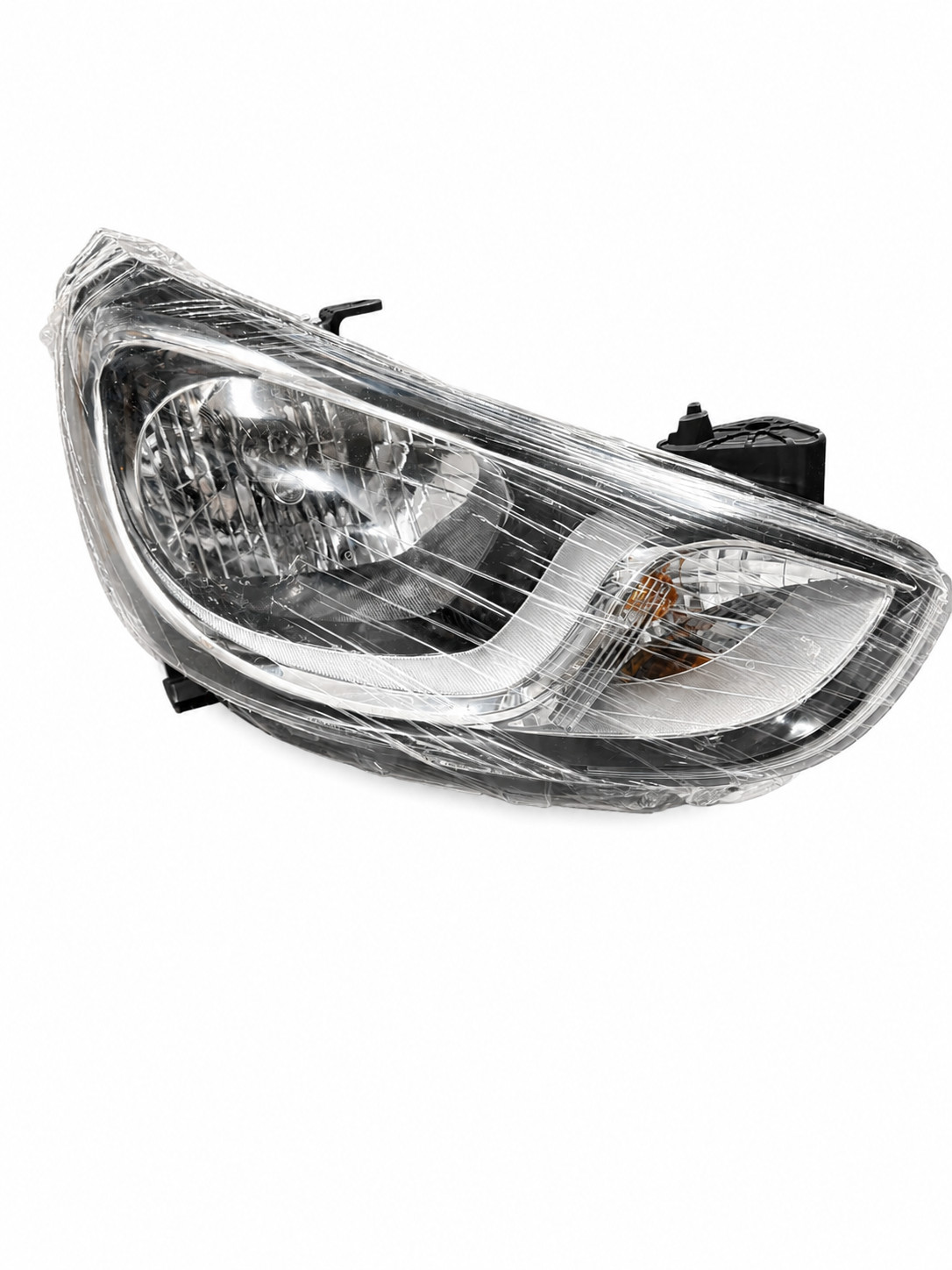 New TYC CAPA Right Passenger Headlight Assembly Black Housing Clear Lens