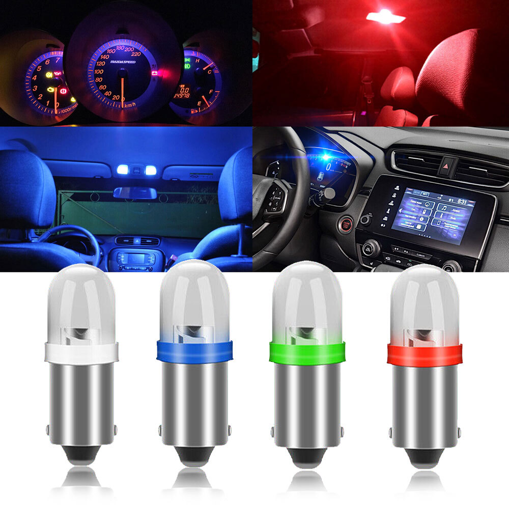 10x BA9S 1815 1816 1445 1895 LED Bulbs Car Interior Instrument Panel Dash Light