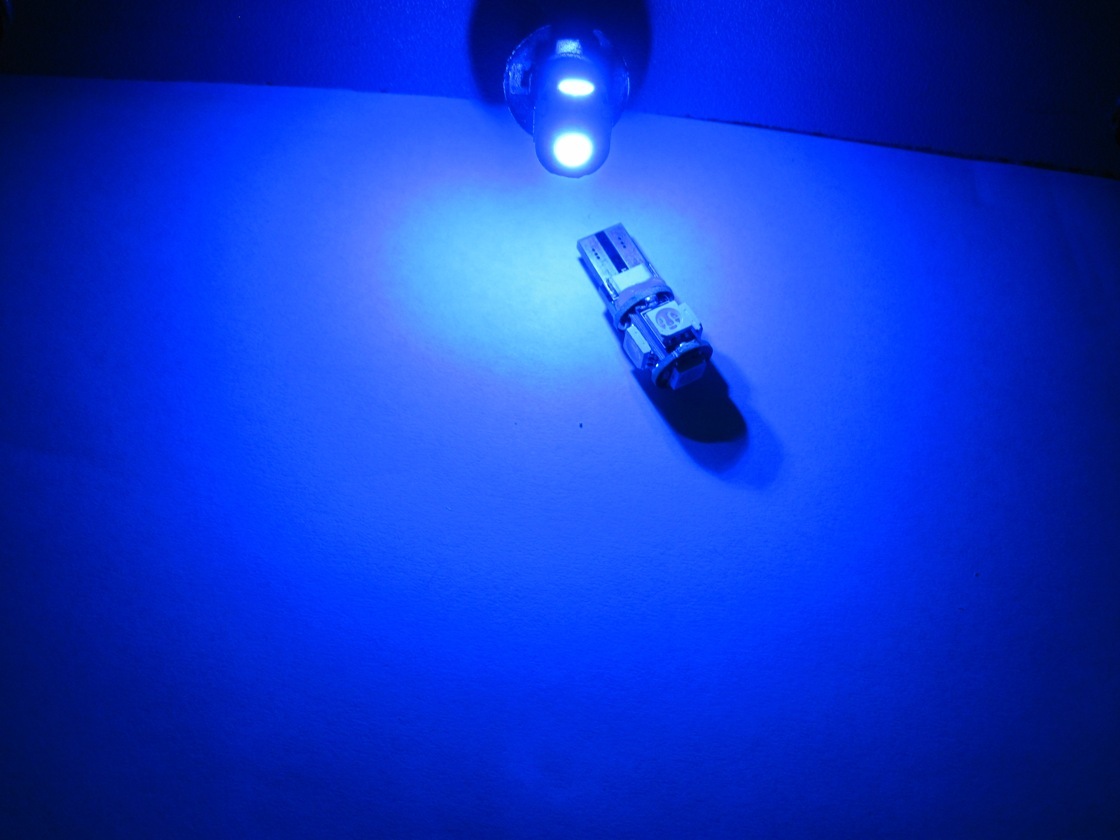 10 pcs Canbus Error Free T10 194 W5W led 5-5050 smd Fit BMW Benz Ultra Blue