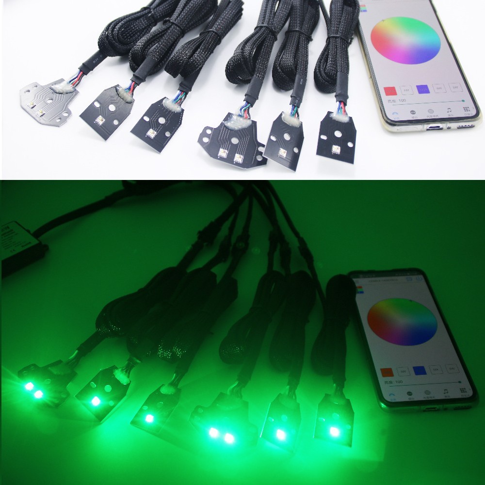 RGBW LED DRL Circuit Board Kit for 2015‑Up Dodge Charger C‑Ring Headlights App