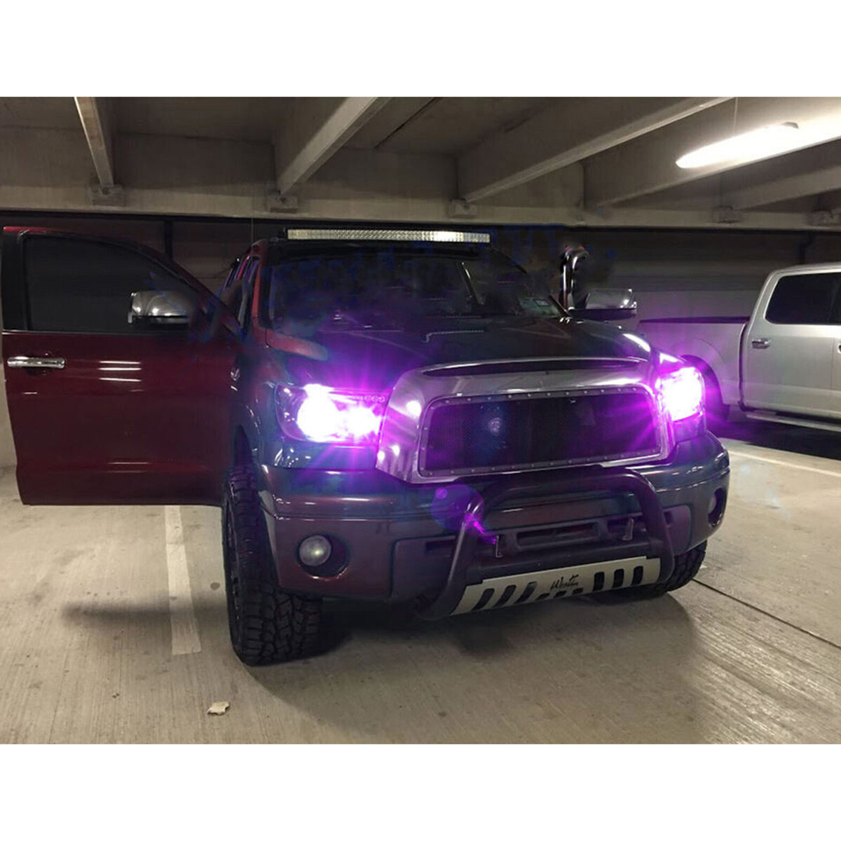 Pink Purple LED Daytime Running Light Bulb For Toyota Tundra 07-19 Tacoma 09-15
