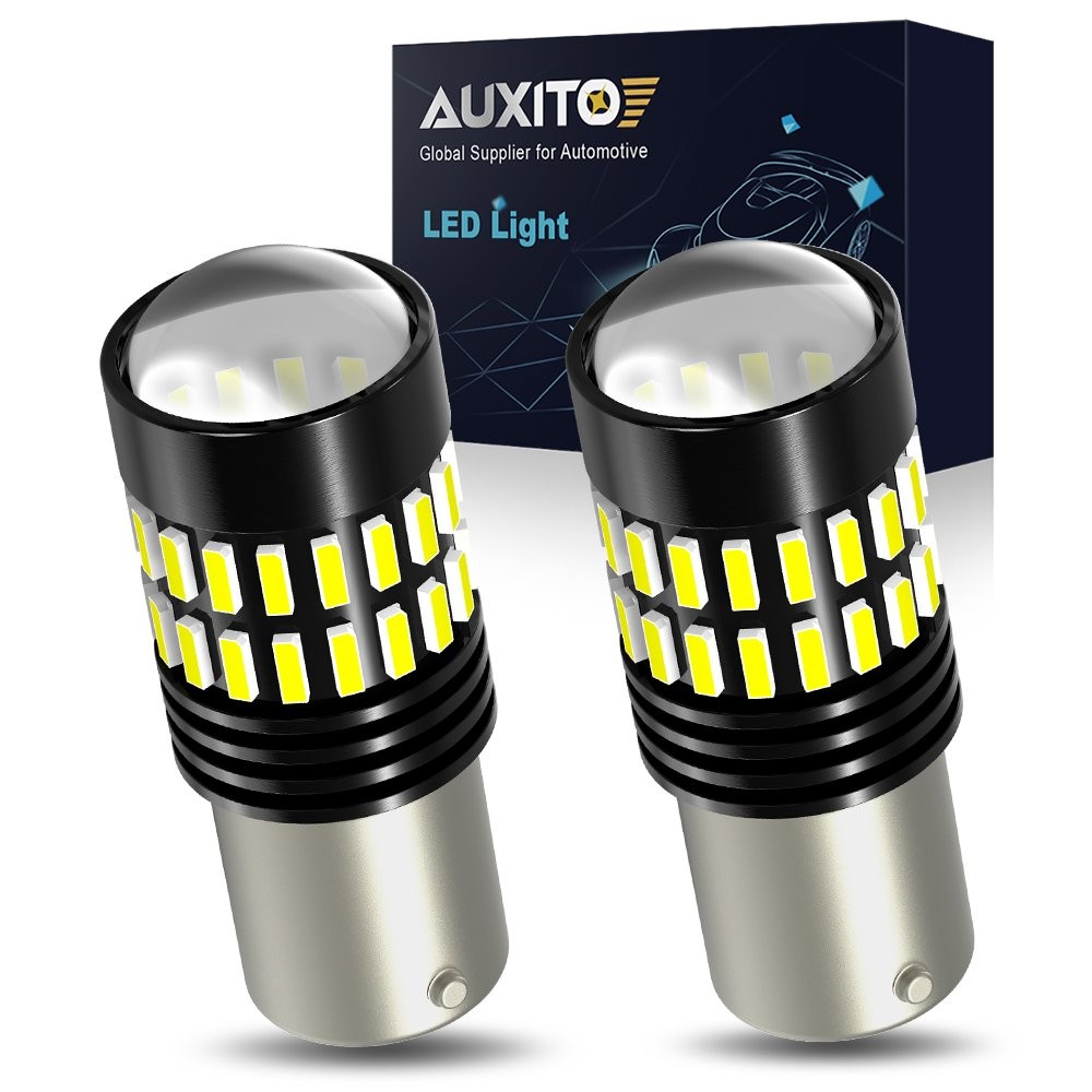 AUXITO LED Backup Tail Light Bulbs 1156 7506 P21W Pure White Super Bright 2X EAC