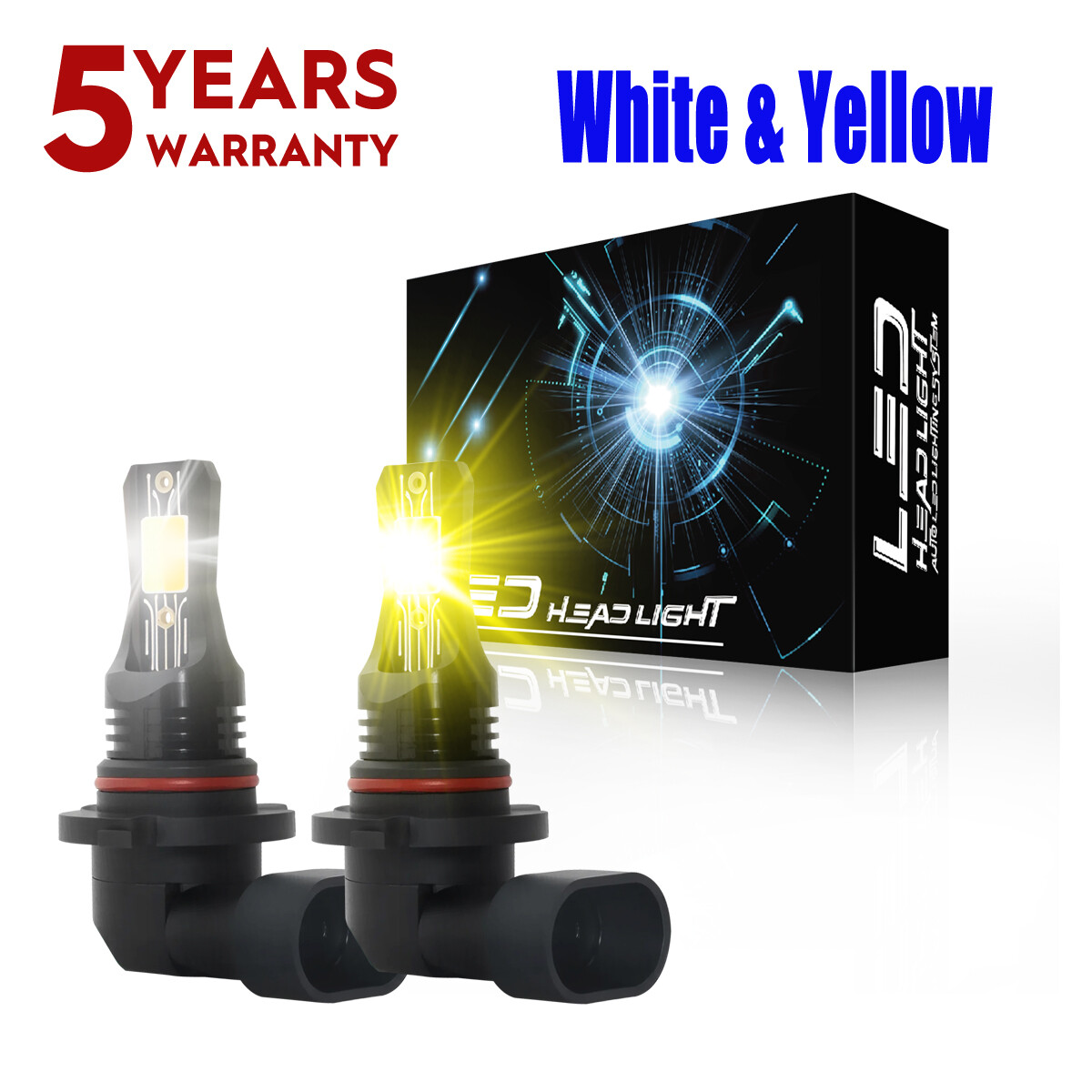 For Chevy Silverado 1500 2500 HD 2003-2005 2006 6000K& 3000K LED Fog Light Bulbs