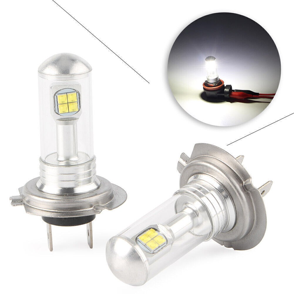LED Headlight Fog Reading Signal Light Kits Bulb 6000K Super White 80W H7