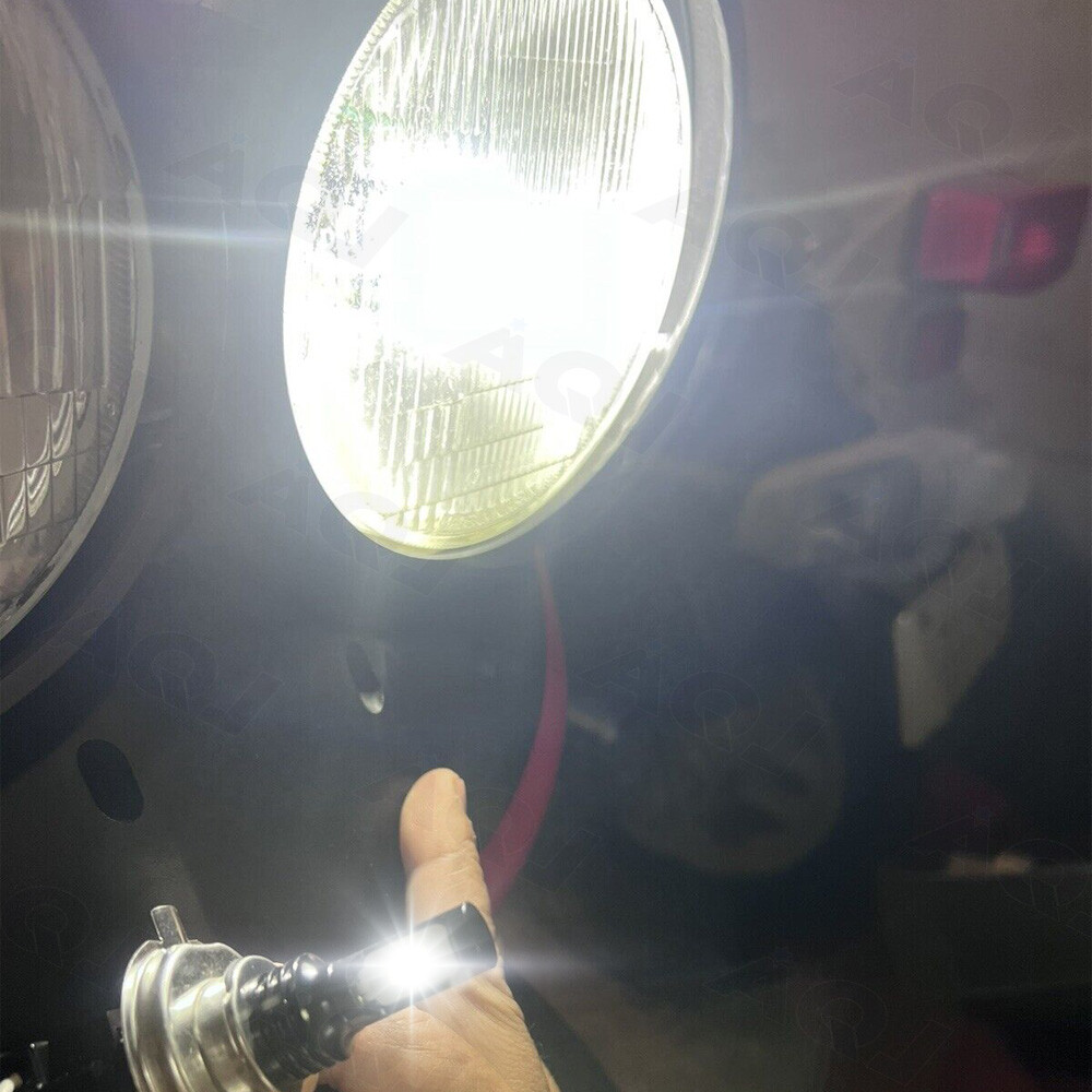 4PCS 5 3/4″ 5.75inch LED Headlights HI/LO Halo For Peterbilt 349 359
