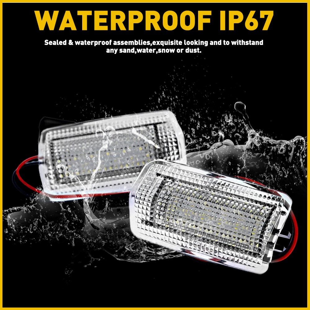 White 18LED Door Courtesy Side Light Clear Lens For 2010-2012 2011 Lexus HS250h
