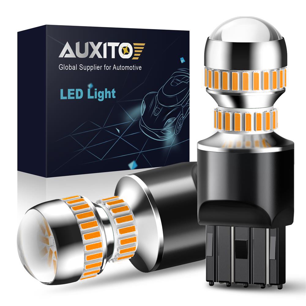 2/4/6X 7443 7440 LED Amber Turn Signal Parking DRL Light Bulbs CANBUS Error Free
