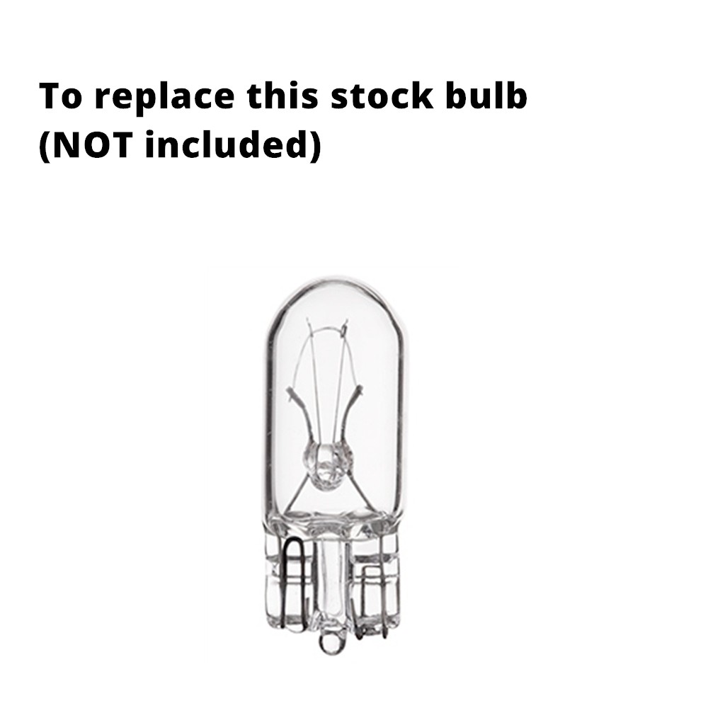 LED Amber Yellow Front Side Marker Light Bulbs Side Blinker Lamp, Short & Fit