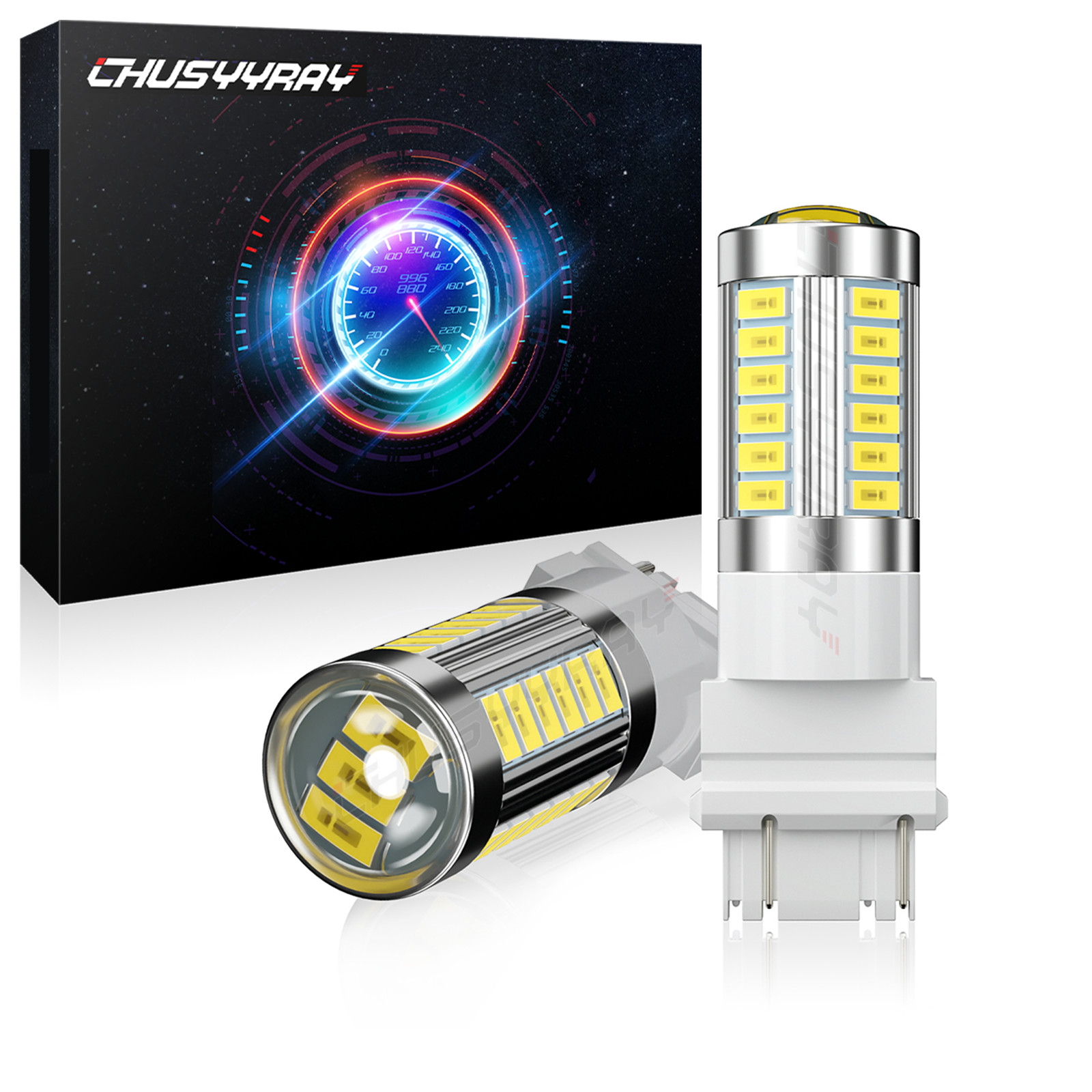 1400LM White 3156 3157 LED Reverse Backup Light Bulbs for 1992-2008 Ford F150