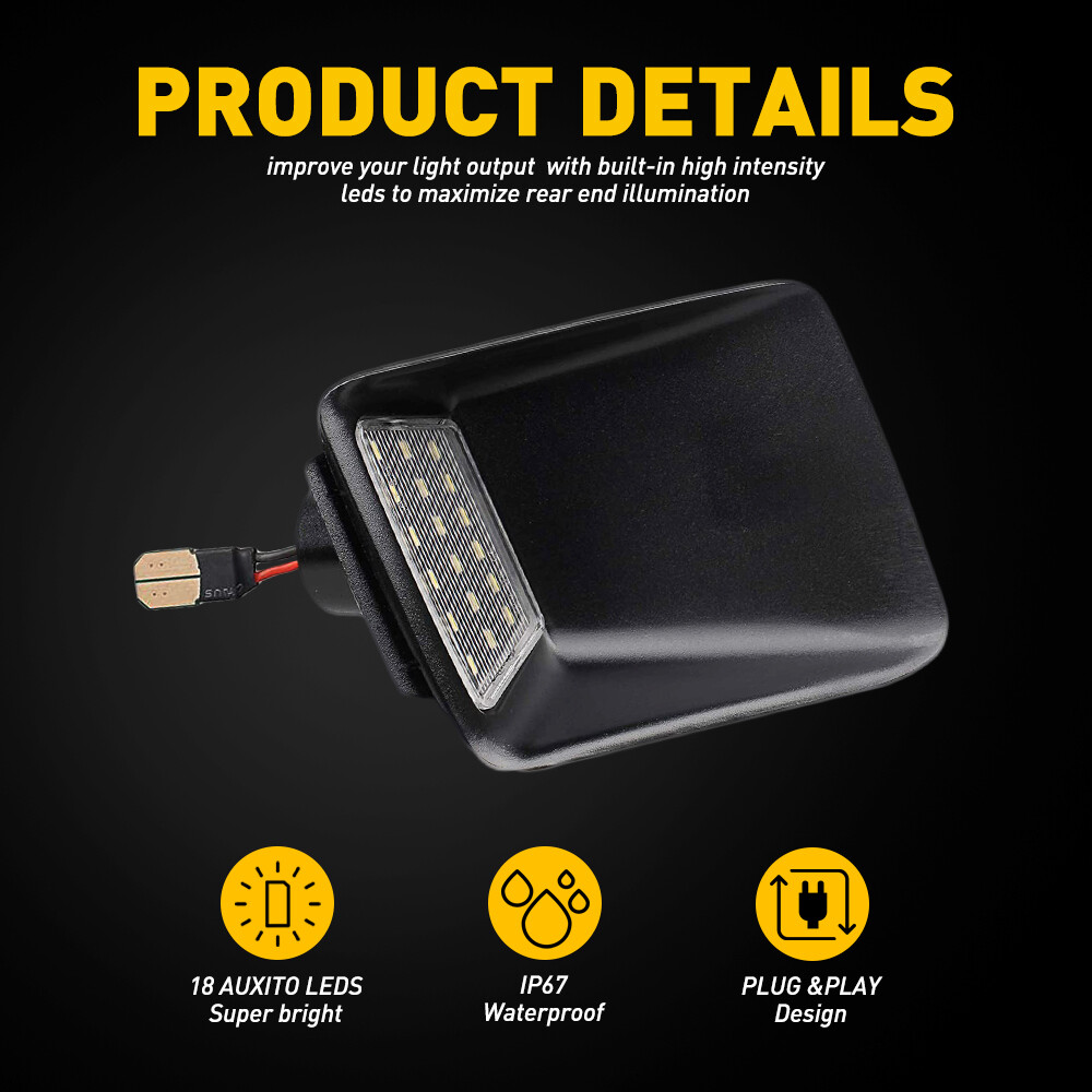 For Chevy 04-12 Colorado/GMC LED Canyon Rear Bumper license Plate Light Lamp D