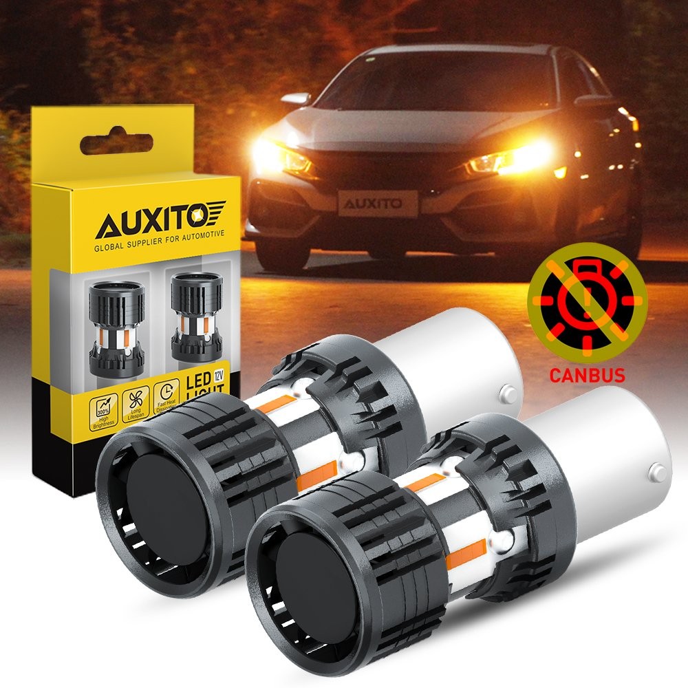 BAU15S 7507 LED Turn Signal Light Amber Canbus Bulb Error Free Yellow 2/10x