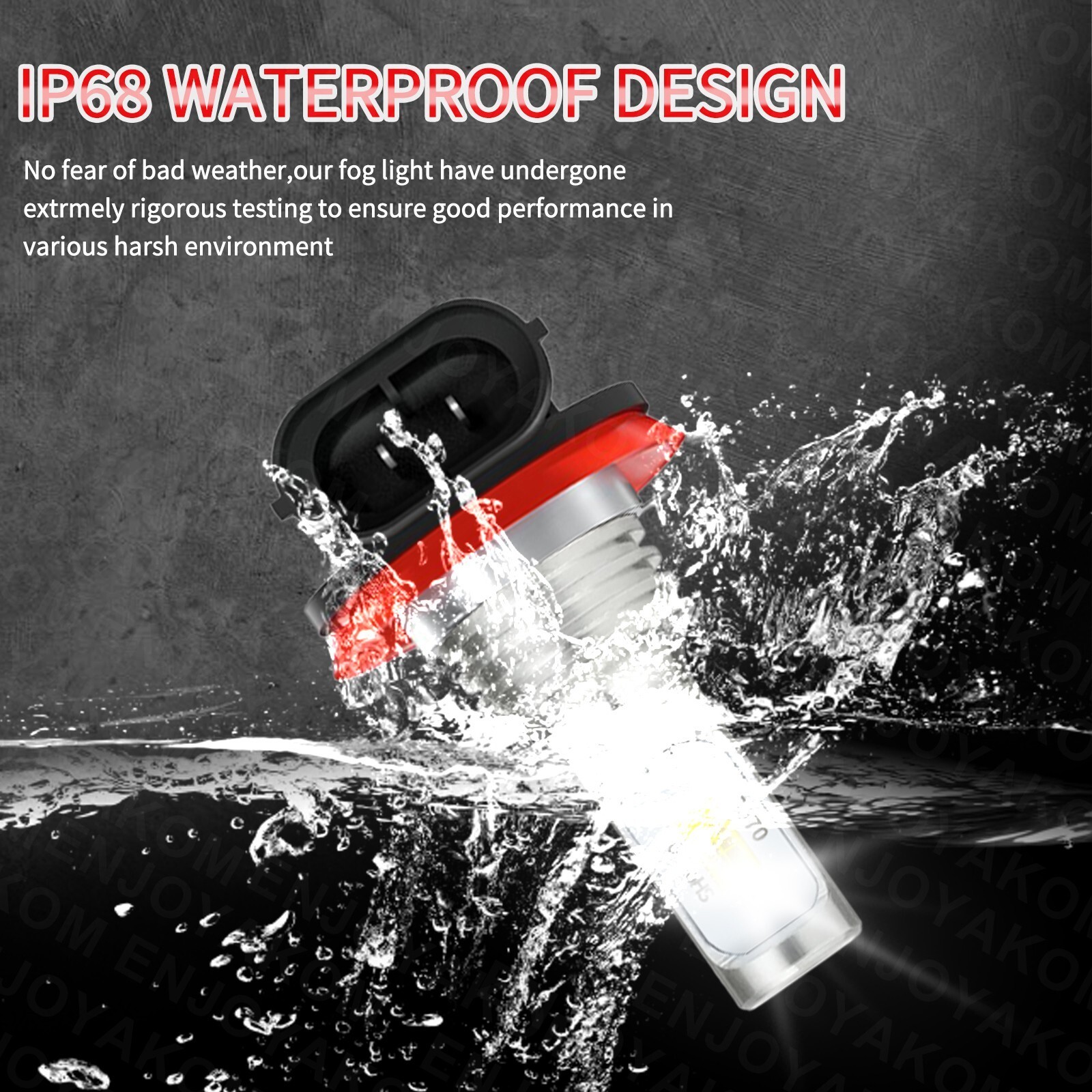 H11 LED Headlight Super Bright Bulbs Kit 12000K White 330000LM High/Low Beam