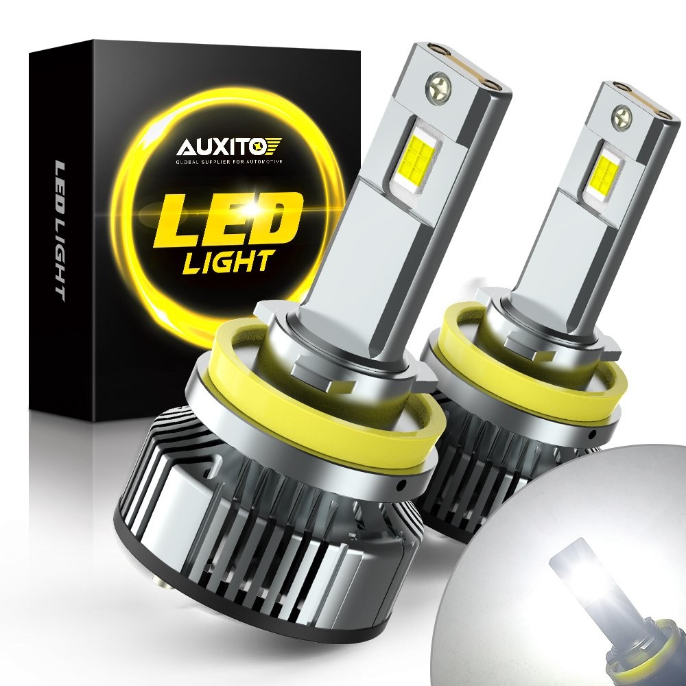 2 Sides H11 H8 LED Headlight High or Low Beam Bulbs 50W 5000LM 6000K White 2Pcs