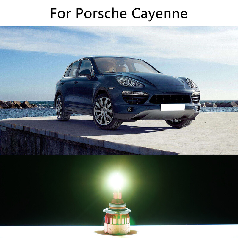 Pair 9005 6000K LED Car Headlights Fog Lights Hi/Low Beam Bulbs Sets 55W 16000LM