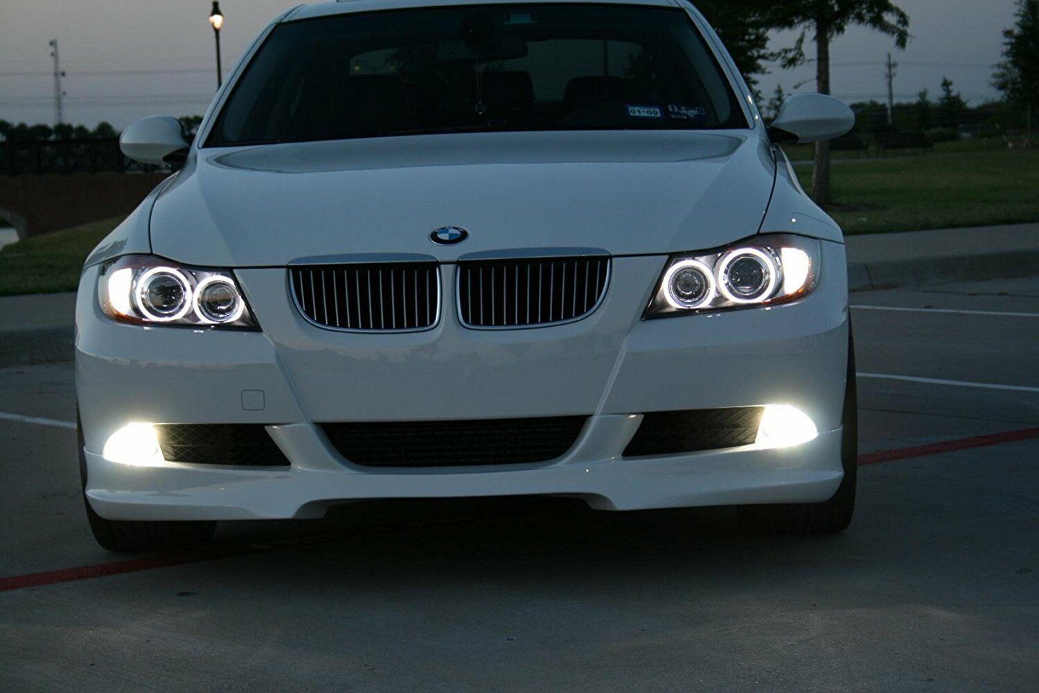 160W White H8 LED Angel Eye Halo Ring Bulbs for BMW E90 E92 E93 E60 E61 X5 X6 Z4