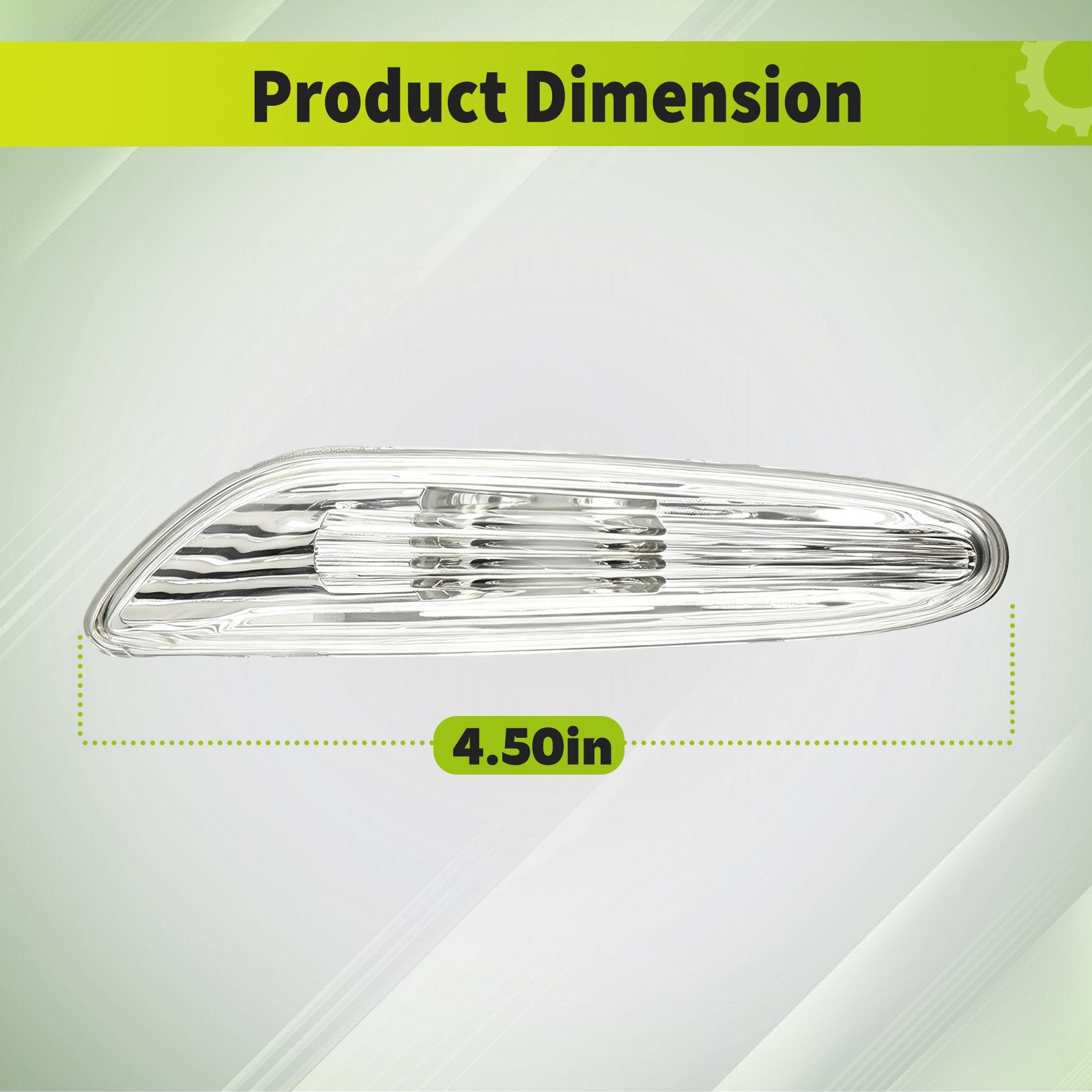 2x Clear Lens Amber LED Side Marker Light For BMW X1 E84 X3 E83 X5 E53