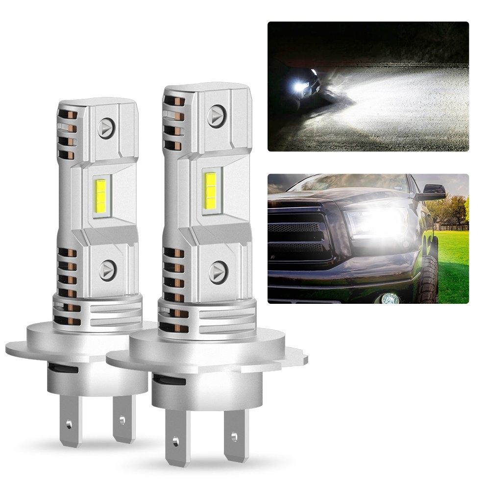 H7 LED Headlight Bulb High Low Beam 30000LM Super Bright White 60W High Power X2