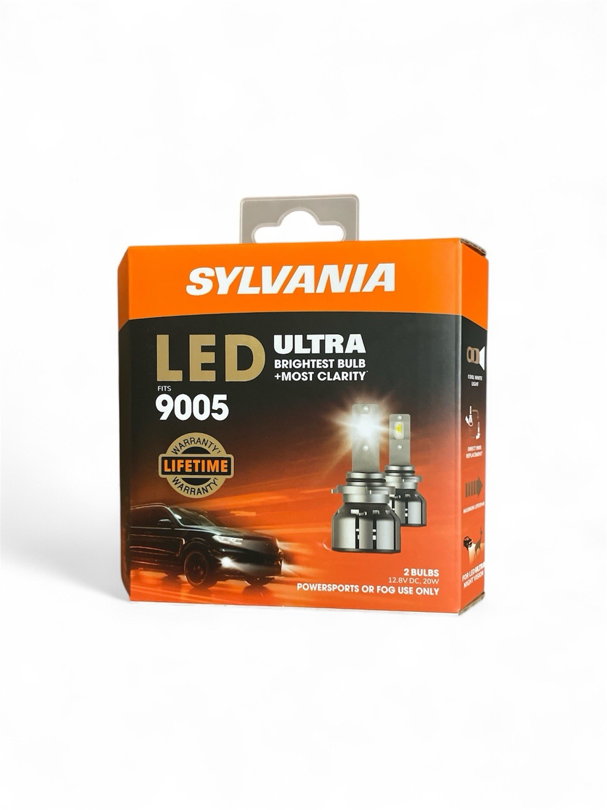 SYLVANIA 9005 LED Headlight Bulbs ULTRA Bright Brand New Car Truck Light Stock