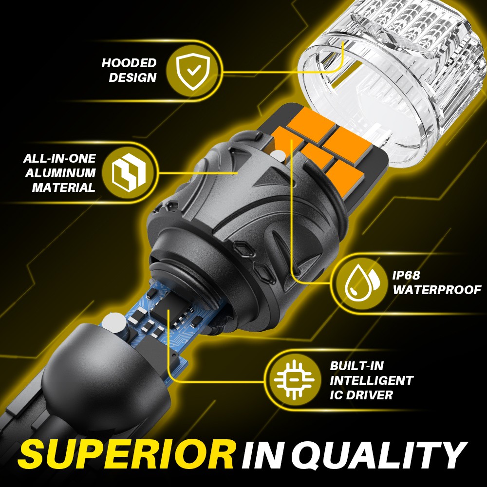 AUXITO 921 912 LED Reverse Backup Light Bulb 1400LM 3000K Super Bright T15 New