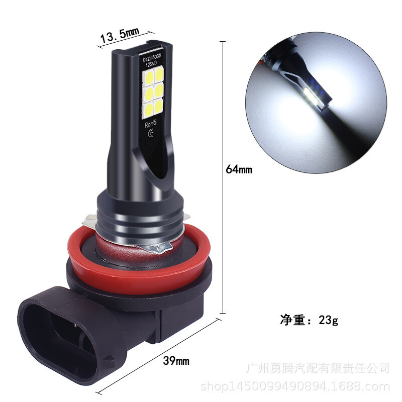 Combo 9005+H11+H11 LED Headlight Kit Fog light Bulbs High Low Beam 6000K White A