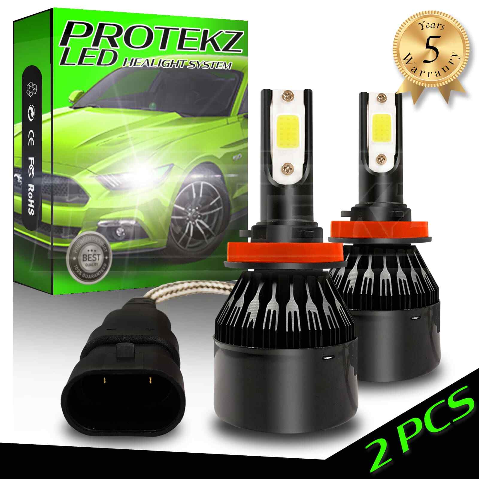 LED Headlight Bulbs Kit CREE H11 6000K for 2008-2015 Subaru Impreza