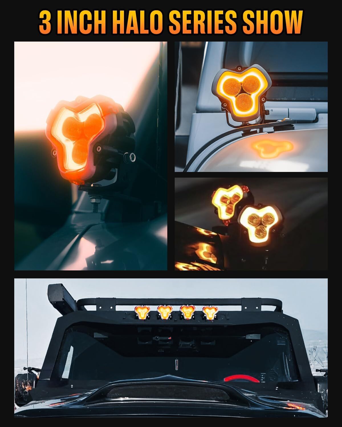 2pc Reddot Winner 3“ LED Work Light Pod Spot Flood Jeep SUV Truck Off Road Lamp