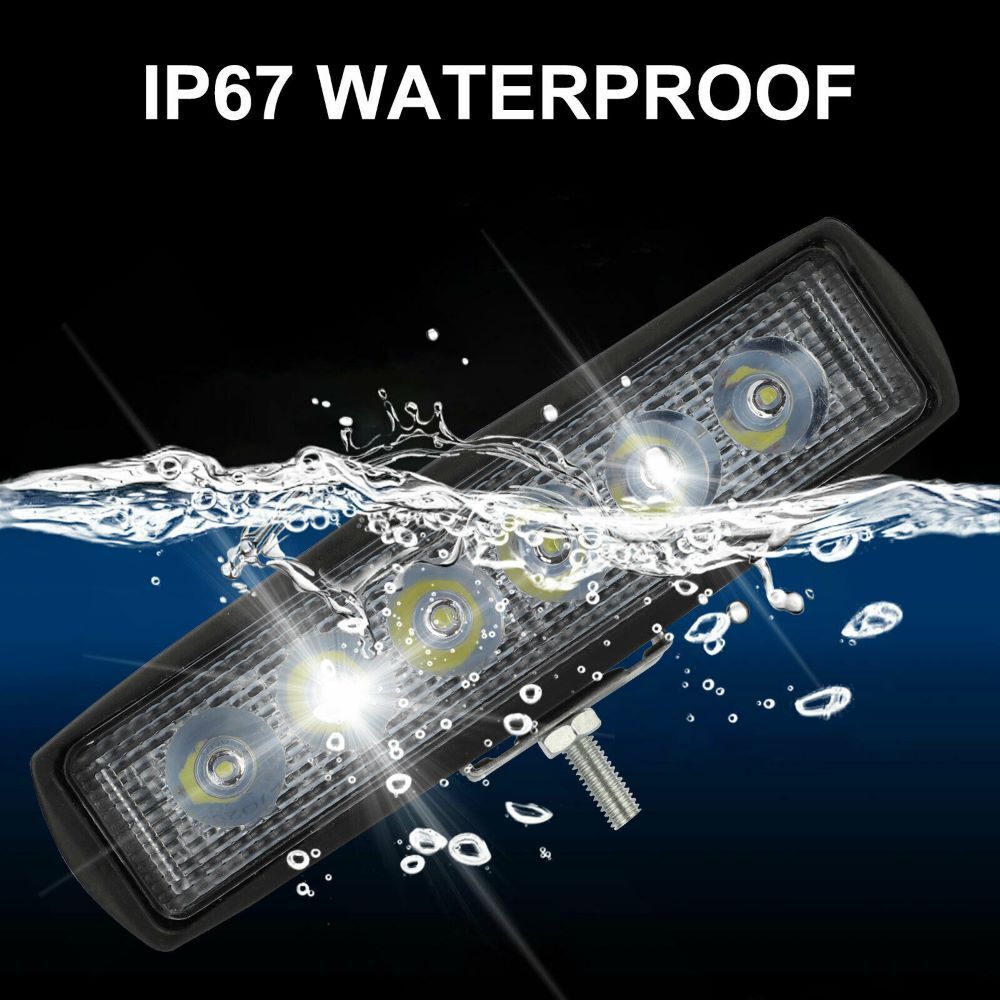2X 6inch 48W LED Work Light Bar Spot Pods Fog Lamp Offroad SUV Driving Truck ATV