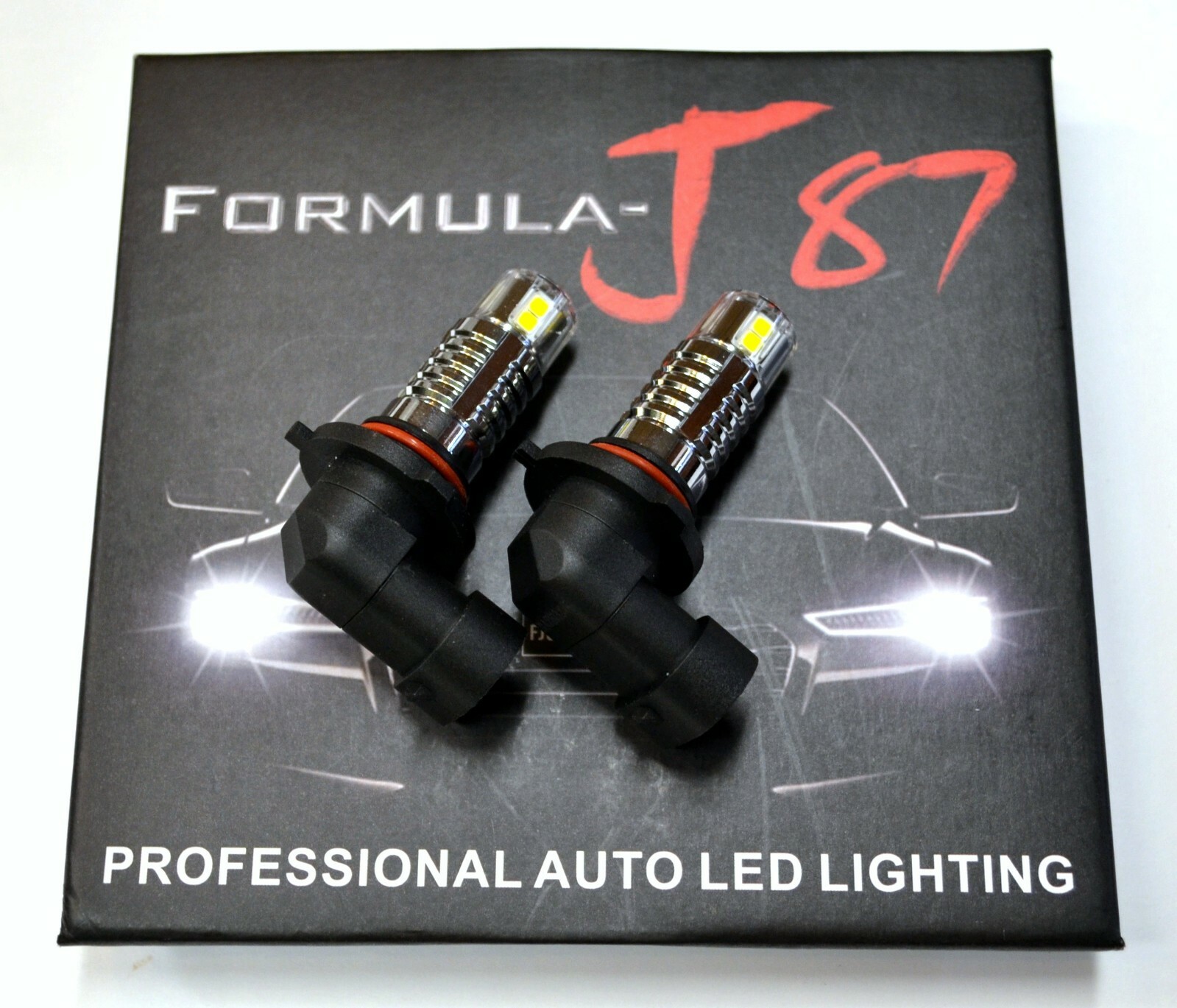 LED 20W H12 9055 White 6000K Two Bulbs Fog Light Replacement Plug Play Upgrade