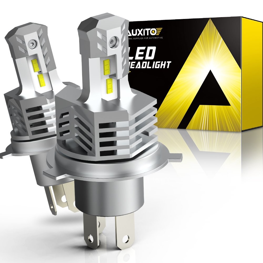 AUXITO H4 9003 HB2 LED Headlight Bulbs Kit White High Low Beam Replace Halogen