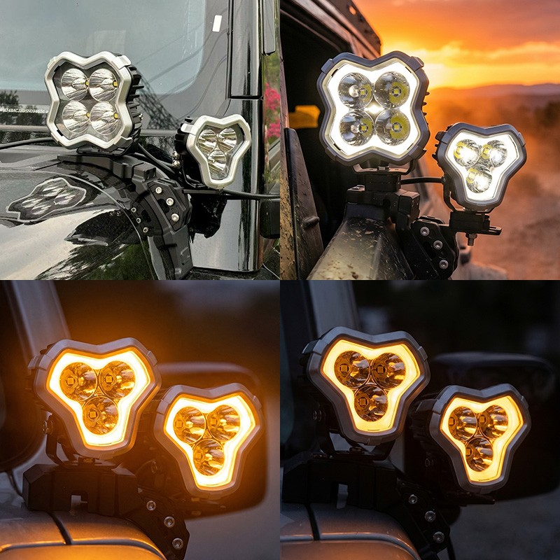 NOVSIGHT LED Pods Off Road Lights Flood Spot Driving Beam For Jeep Truck ATV SUV