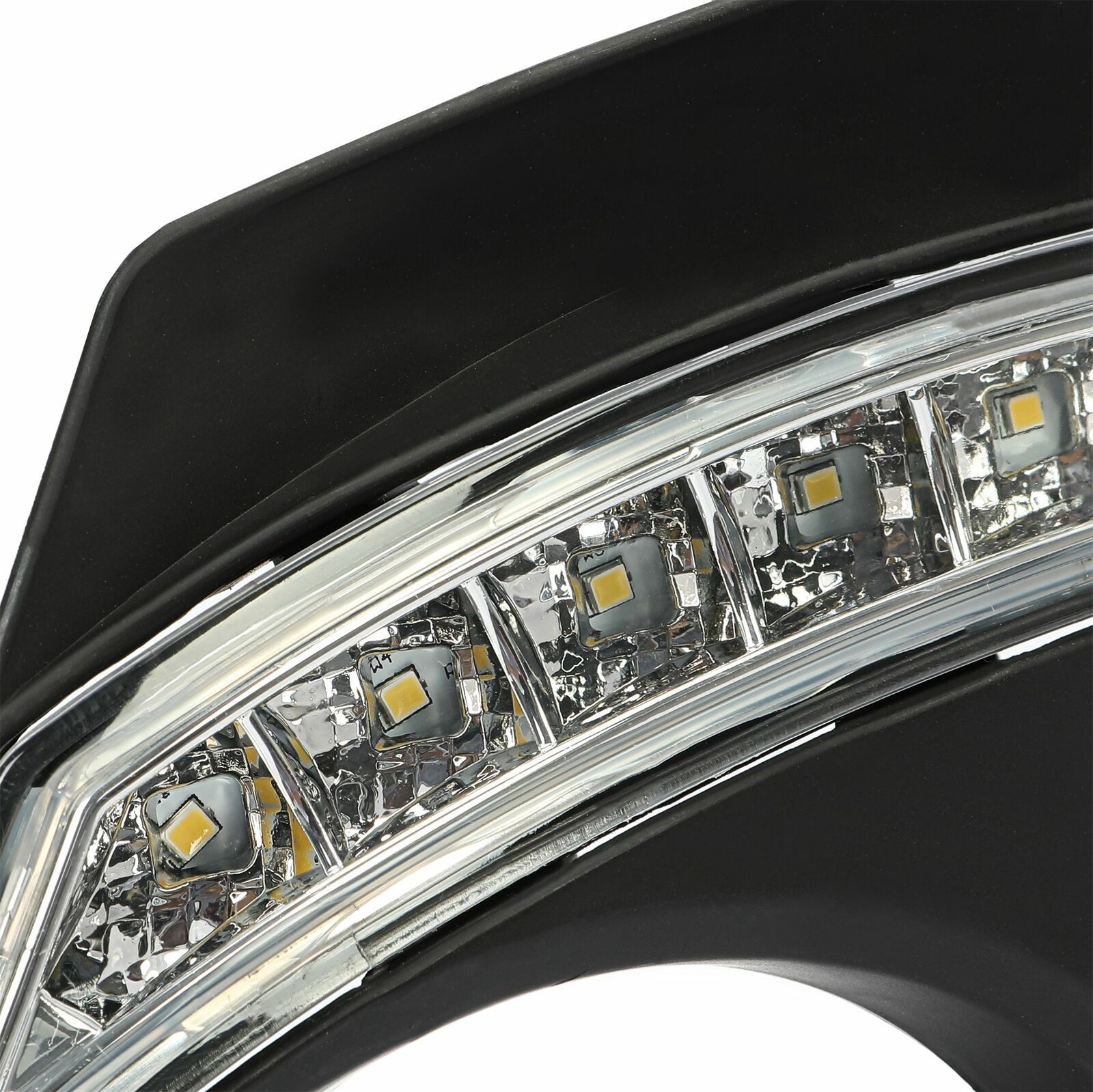 For Toyota Corolla 2011-2013 Front Bumper Fog Lights Lamps w/ LED DRL Bezel Set