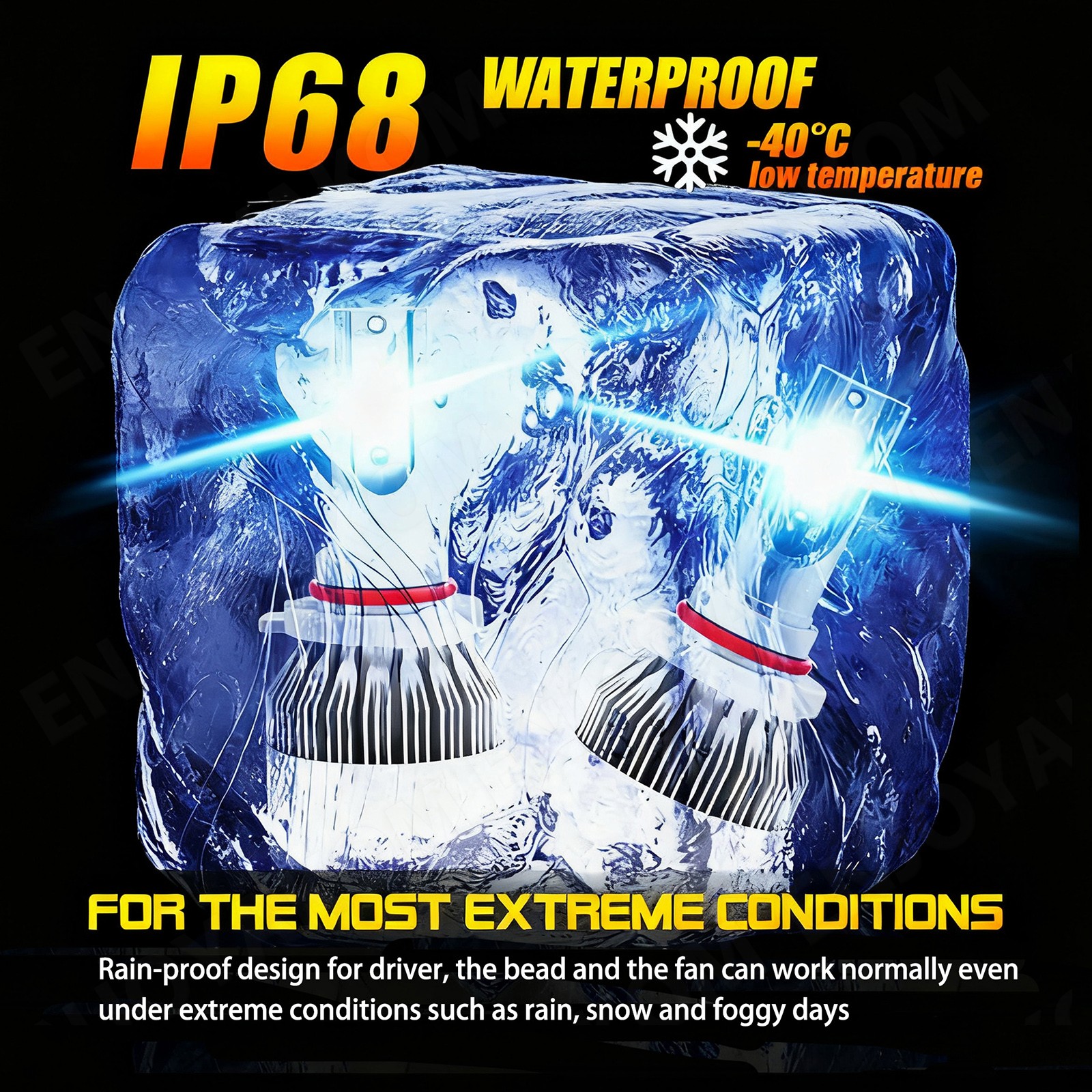 5202+H11+9005 LED Headlight High Low Beam Fog Light Bulbs Kit Super White Brigh