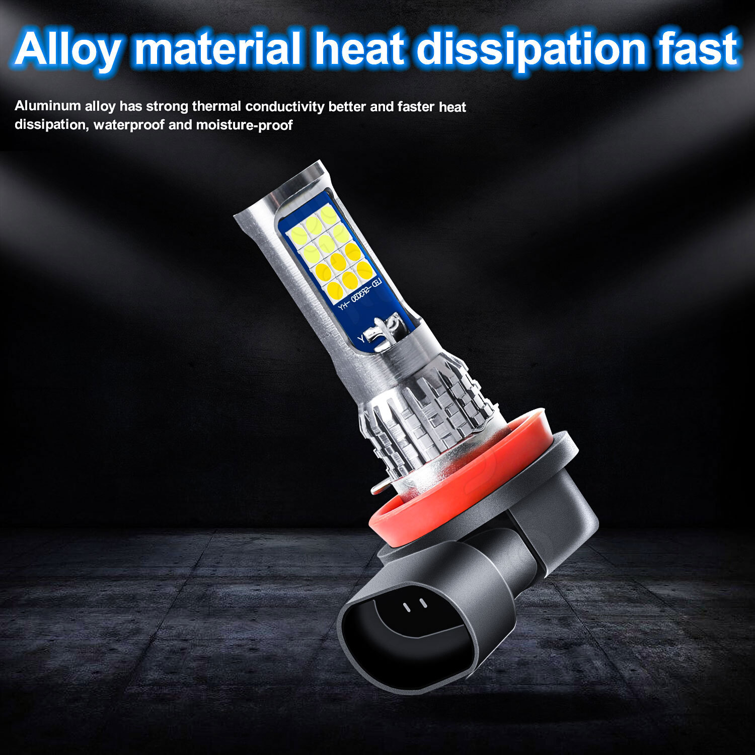2x H11 H8 6000K White+3000K Yellow Dual Color LED Fog Light Driving Bulb DRL US