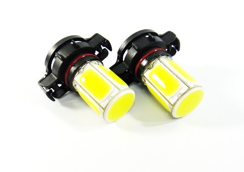 Pair Xenon White H16 5202 9009 PSX24W COB LED Fit DRL Fog Driving Light Bulbs