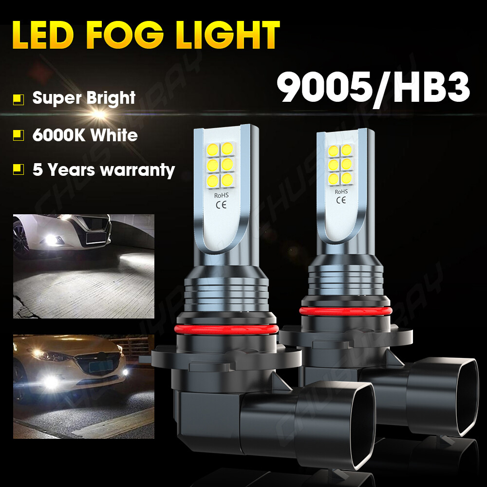 Combo 6000K White 9005+H11 LED Headlight Bulbs High&Low Beam Kit 120W 16000LM