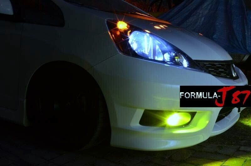 LED Kit F15 140W H11 Lime Yellow Two Bulbs Fog Light Replacement Plug Play Lamp
