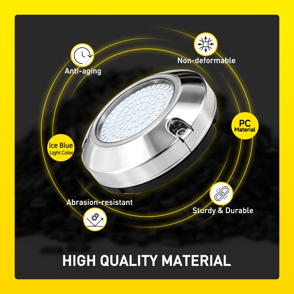 90led IP68 Waterproof Surface Mount Underwater Marine Boat Led Lights