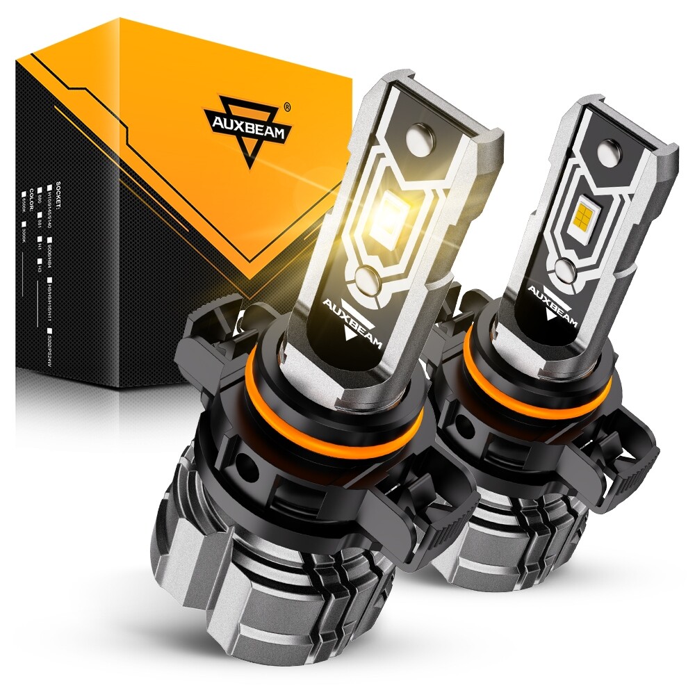 AUXBEAM 3000K Amber 5202 2504 LED Fog Light Bulbs Kit for Chevy Tahoe 2007-2015