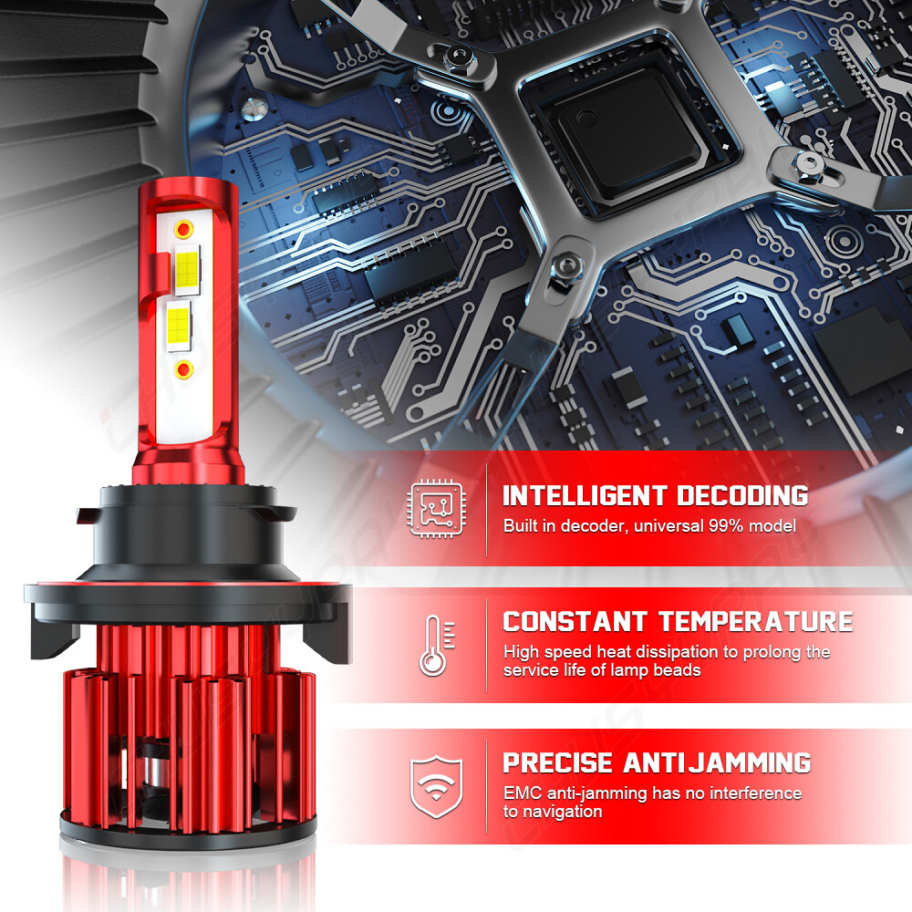 For Mitsubishi Eclipse 2006-2012 LED Headlight High Low Beam & Fog Light Bulbs