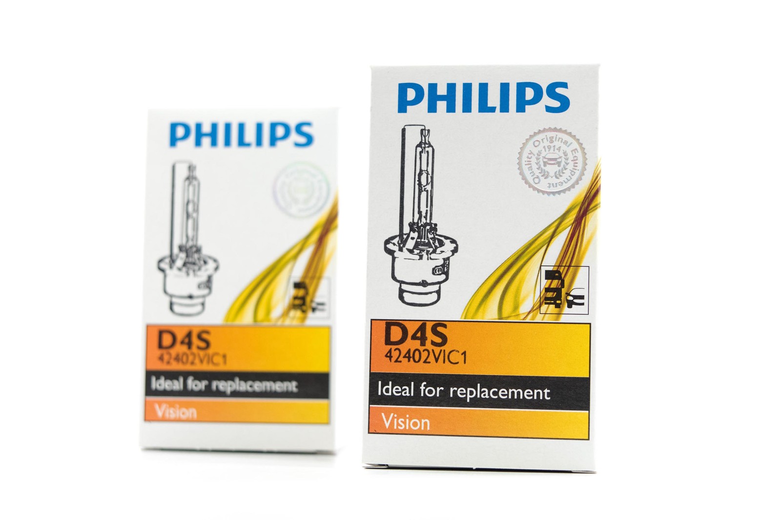 Philips B930 D4S 42402 XenEco 4300K HID Bulbs White 35W 3,200lm Single
