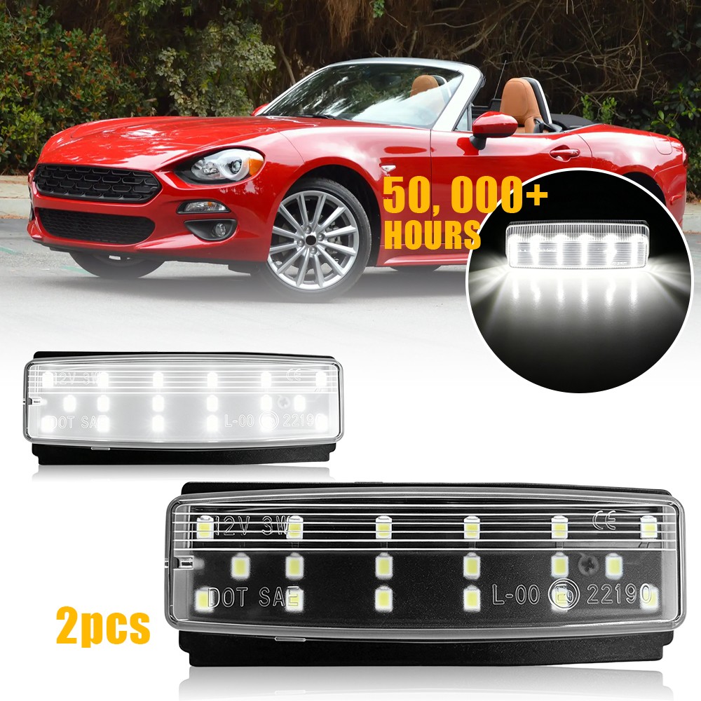Clear For 2006-2013 2014 2015 Mazda MX-5 Miata White LED License Plate Light EAQ