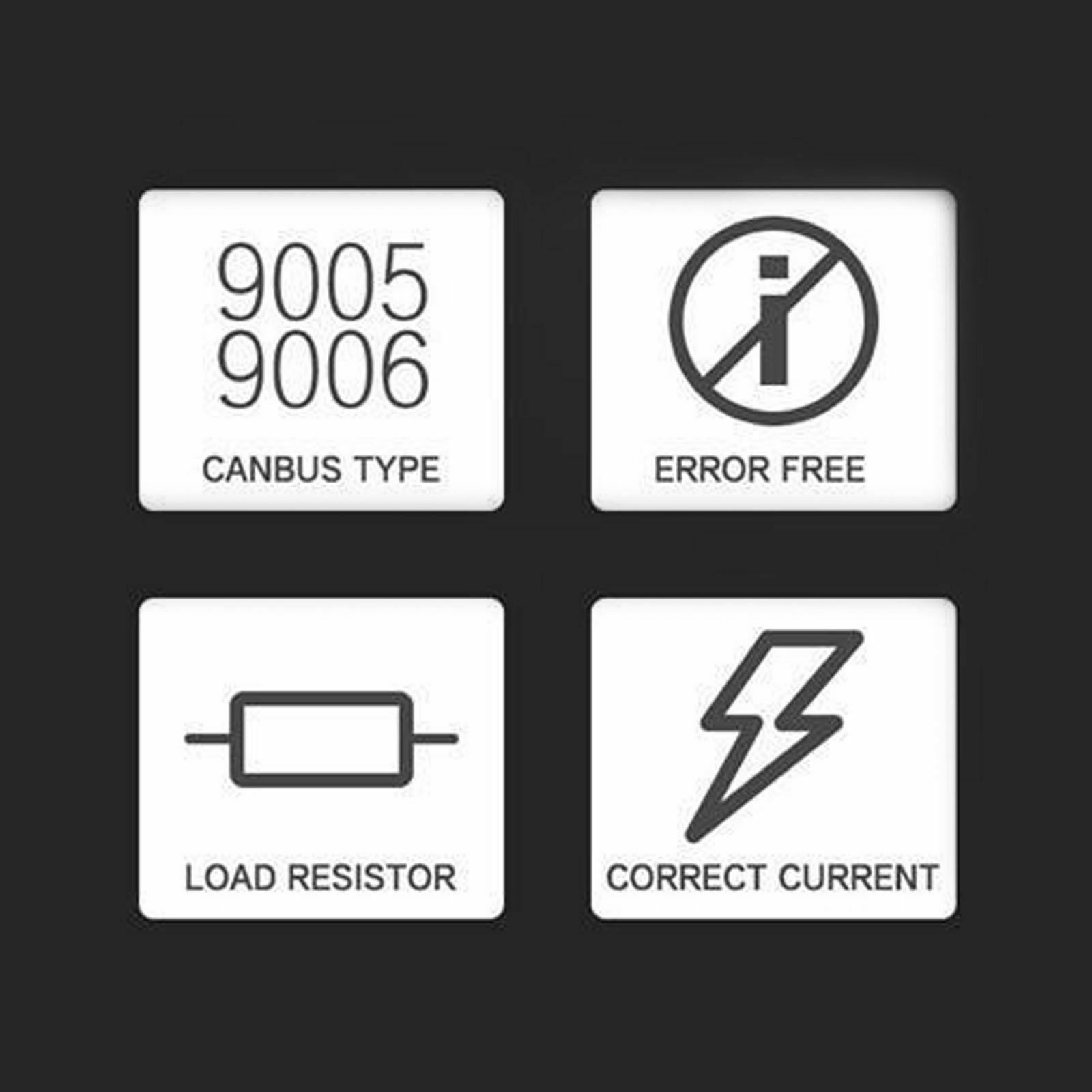Error Free Headlight Kit Canbus H11 Decoder HID Anti-Flicker Load Resistor