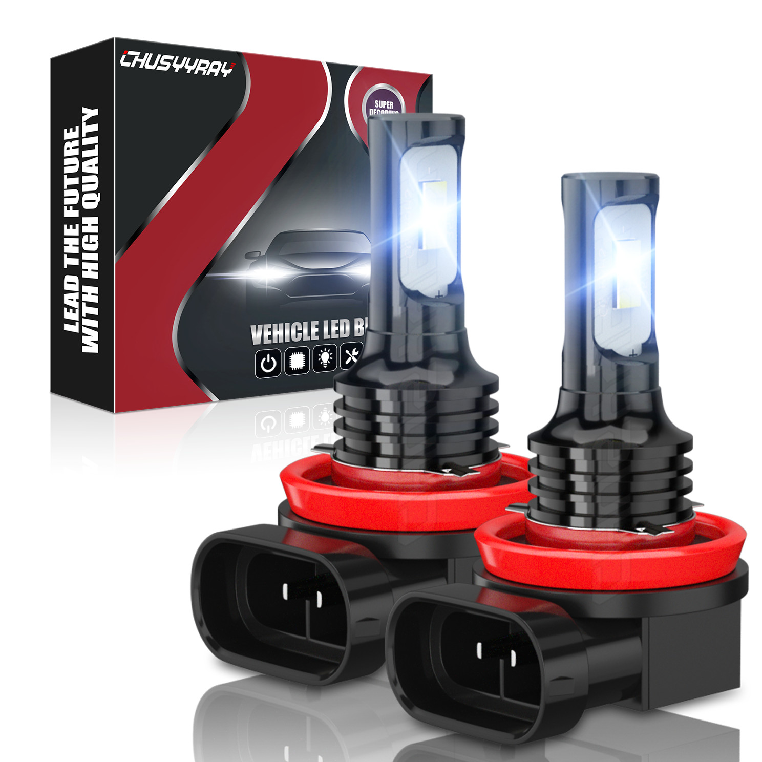 FIT Toyota Corolla 2009-2013 2014 2015 2016 6000K White H11 LED Fog Light Bulb