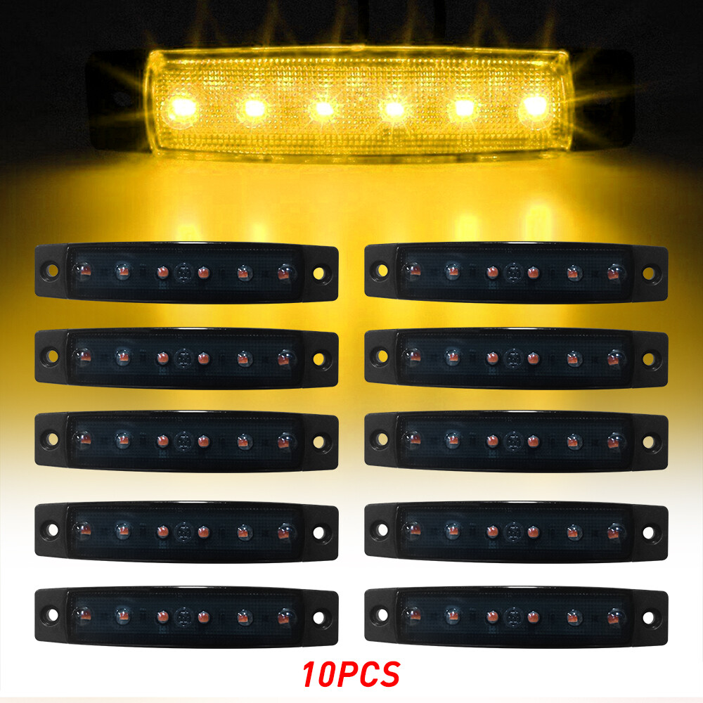 Amber Smoked Strip LED Running Lights For Truck Trailer Signal lights Waterproof